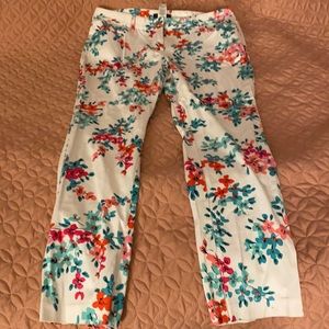 Floral slacks, size 8P